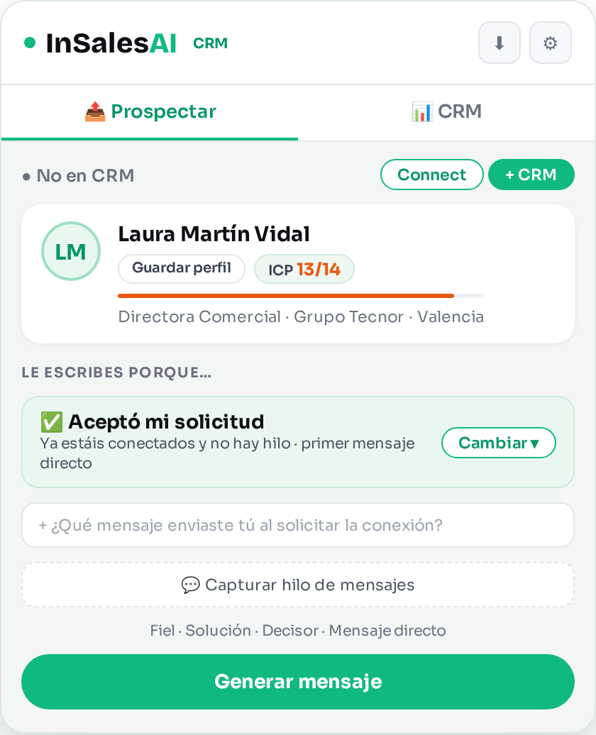 Perfil calificado con el ICP